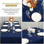 Showgeous 60x126 Inch Navy Blue Rectangle Tablecloth 10 Pack Fit 7FT Table - Image 6