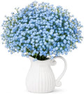 Waipfaru 30 Pcs Blue Babys Breath Artificial Flowers Bulk, Real Touch by Waipfaru
