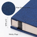 Vienrose Photo Album with Window Self Adhesive 13x12.6 120 Pages Navy - Image 3