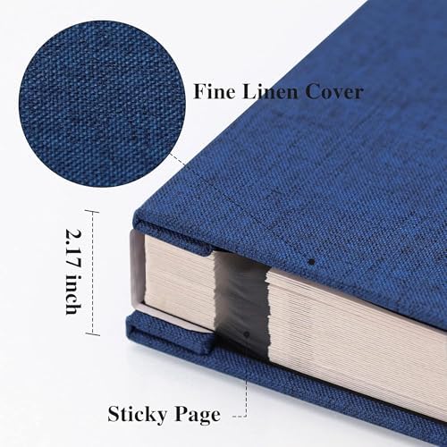 Vienrose Photo Album with Window Self Adhesive 13x12.6 120 Pages Navy - Image 3