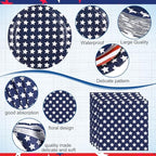 Funnymoom 218 Pcs Patriotic American Flag Party Decorations Plates Serve 24 - Image 4