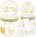250Pcs Happy Engagement Diamond Ring Party Decoration Serves 50 by Greencian