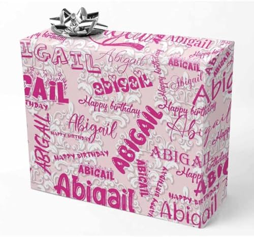 AOFUN Funny Birthday & Anniversary Wrapping Paper - Custom Gift Wrapping Paper for Men, Personalized - 3 Rolls, 58" x 23" Each by Unknown