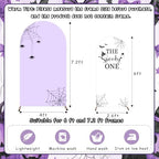 Serencatcher Halloween Spooky One Birthday Arch Cover Purple 7.2FT 6FT 2Pcs - Image 3