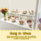 Cordova Candy Cart,Solid Wood Vintage Dessert Cart with Shelf & Wheels for Candy & Dessert Display, Display Stand with 100 Balloons, Easy to Assemble for Parties, Birthdays, Weddings, Bar - Image 5
