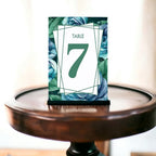 Blue Rose Table Cards Number 1-50 Double Sided For Wedding Reception Event Party Baby Shower Birthday 4x6, AT-TABLE-CARD-844 - Image 2