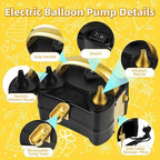 Bezente Metallic Chrome Balloons 18 Inch - 30 Pack Assorted Latex Balloons and Electric Balloon Pump - Image 5