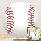 Baseball Round Backdrop Cover Baseball Photography Backdrop Baseball Game Sports Theme Men Boys Birthday Party Decoration Circle Backdrop Cover Baseball Match Photo Background Props 7.5x7.5ft by OERJU