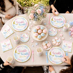 Twinkle Twinkle Little Star Gender Reveal Decorations, All-in-one Gender Reveal Decorations with Backdrop, Confetti Reveal Balloons Plates Napkins Balloon Arch, for Baby Gender Reveal Decorations - Image 6