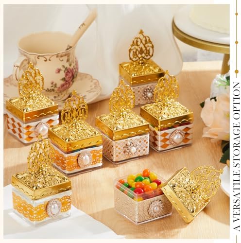 Cunhill 24 Pcs Mini Champagne Bottle Candy Jars with Lids, Groovy Style - Image 6