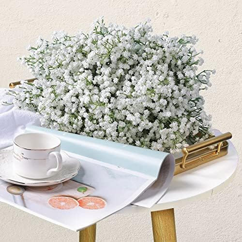 Babys Breath Artificial Flowers Bulk 90 Pcs White Gypsophila Faux Flowers - Image 3