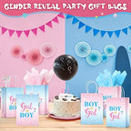 Tinlade 30 Set Gender Reveal Party Gift Bags with Tissue Paper Baby Shower Party Gender Reveal Paper Bags with Handles - Image 5
