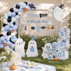 Halloween Baby Shower Decorations, A Little Boo Is Almost Due Party Set - Image 6