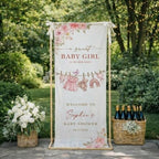 Custom Name Baby Shower Fabric Welcome Sign #7 - Image 3