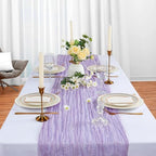12 Pack 35 x 120 Inch Lilac Purple Table Runner Cheesecloth 10Ft - Image 3