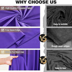 10x10ft Purple Backdrop Curtain Panels for Parties - Wrinkle Free Polyester Photo Curtain Backdrop Wedding Back Drop Fabric Drapes for Party Decorations Background for Photography - Image 5