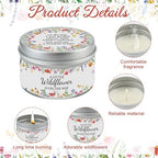 24Pcs Wildflower Baby Shower Party Candles for Gender Reveal - Image 3