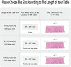 leegleri 9ft Baby Pink Tutu Table Skirt Tulle Table Skirt for Rectangle&Round Tables,Tutu Ruffle Tablecloth for Princess Girls 1st Baby Girl Birthday Party,Baby Shower Decoration,Gender Reveal - Image 5