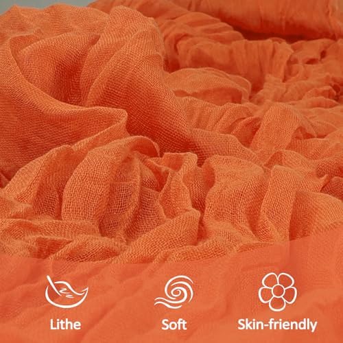 12 Pack 35 x 120 Inch Orange Table Runner Cheesecloth 10Ft - Image 5