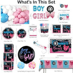 Cocomigo Burnouts or Bows Gender Reveal Decorations for 25 Guests - Image 2