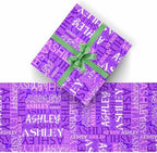 AOFUN Custom Wrapping Paper Custom Name Wrapping Paper Christmas Paper Wrap Fashion Birthday Gift Fashion Birthday Gift Personalized Gift Wrap Paper 3 Rolls 58" x 23" - Image 2