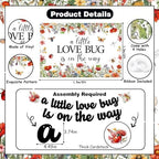Love Bug Baby Shower Party Decorations - A Little Love Bug is On The Way Banner Backdrop Wildflower Insect Themed Honeycomb Centerpieces Hanging Swirls, for Ladybug Butterfly Gender Reveal Supplies - Image 5