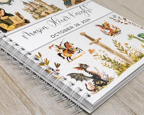 Personalized Baby Memory Book - Hardcover First Year Album Customized with Baby’s Name - Prompted Baby Journal (Fairytale Castle) - Image 2