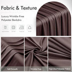 20x12 Coffee Brown Backdrop Curtains for Wedding Party 4 Panels 5×12FT Tall - Image 6