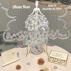 Wooden Heart Drop Box Guest Book Alternative for Sweet 16 & Quinceanera - Image 2