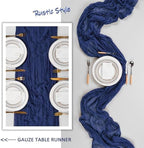 12 Pack 35 x 120 Inch Navy Blue Table Runner Cheesecloth 10Ft - Image 6