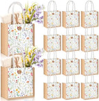 Abbylike 12 Pcs Floral Gift Bag Small Flower Tote Bag,Wildflowers by Abbylike