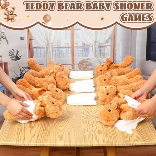 Seenelling 8 Sets Bear Blindfolded Diaper Changing Baby Shower Games - Image 2