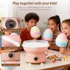 Cotton Candy Machine for Kids & Family, Mini Cotton Candy Maker with 10 Sticks & Sugar Scoop, Home Birthday Family Party Christmas Gift - Image 6