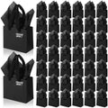 Zhanmai 4.7 x 2.4 x 3.9 Inch 100 Pcs Mini Gift Bags Bulk, Black by Zhanmai