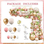 Baby Shower Decoration for Girl, Pink Rose Gold Baby Shower Party Supplies, Floral Gender Reveal Party Decor, Baby Boxes, Mom to Be Sash and Dad to Be Pin, Pink Balloon Arch Backdrop Tablecloth - Image 2