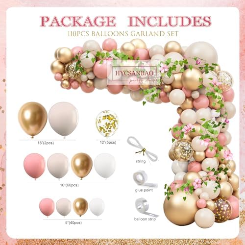 Baby Shower Decoration for Girl, Pink Rose Gold Baby Shower Party Supplies, Floral Gender Reveal Party Decor, Baby Boxes, Mom to Be Sash and Dad to Be Pin, Pink Balloon Arch Backdrop Tablecloth - Image 2