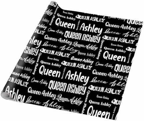 AOFUN Custom Name Text Wrapping Paper For Him Mens Wrapping Paper Christmas Wrapping Paper Thick Wrapping Paper Birthday First Birthday Wrapping Paper Boy 5 Rolls 58" x 23" - Image 5