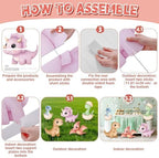 5Pcs Dinosaur Baby Shower Decorations Large Baby Dinosaur Standup - Image 4
