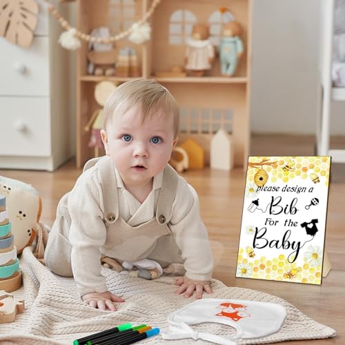 Newwiee 55 Pcs White Baby Bibs DIY Bib Decorating Design - Image 6
