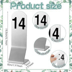 Honeydak 1-25 Table Numbers Sliver Z Stand, Double Sided Steel Stands - Image 3