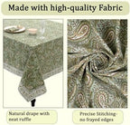 Ridhi Nostalgic Naturals Hand Block Print Cotton Tablecloth 108x60 Inch - Image 6