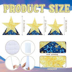 Leinuosen 6 Pcs 25.8"-31.5" Star Starry Night Movie Night Party Decorations Under the Stars Cardboard Cutout Stand-up Twinkle Little Prom Award Homecoming Wedding Birthday Party Photo Prop Backdrop - Image 2