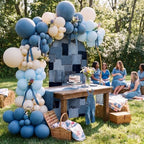 Breling 6.6ft Blue Jean Baby Shower Arch Backdrop Cover - Image 6