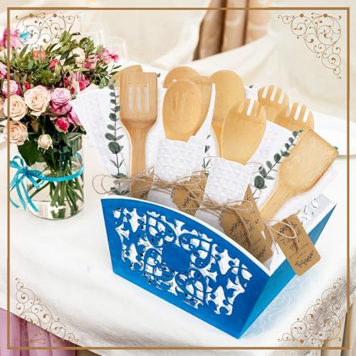 Funnymoom 24 Sets Wedding Bridal Shower Favors, Bamboo Wooden Spoons - Image 6
