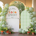 Moukeren a Little Sprout is on the Way Arch Backdrop Cover by Moukeren