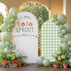 Moukeren a Little Sprout is on the Way Arch Backdrop Cover by Moukeren