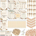Sherr 476 Pcs Coffee Baby Shower Game Set, 9 Style Baby Shower Activities by Sherr