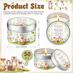 Threlaco 50 Pcs Baby Shower Candles, Party Favors, Forest Animals - Image 2
