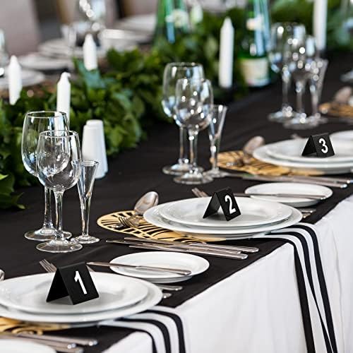 Tuanse 100 Pcs Acrylic Table Numbers, 1-100 Table Tent Cards 2.5x2x1.6 Inch - Image 4
