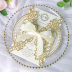 ponatia 25PCS Laser Cut Invitation Pocket with Envelopes - Image 2